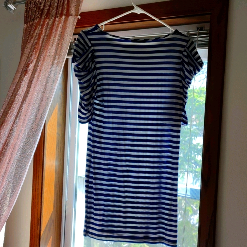 Striped mini-dress